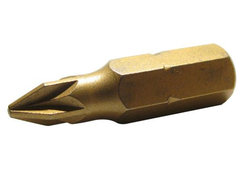 TAL TiN Coated Screwdriver Bit Pozidriv PZ4 25mm (Pack 1)