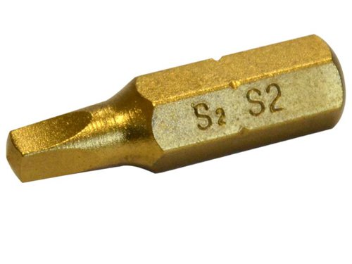 TAL TiN Coated Screwdriver Bits Robertson S2 25mm (Pack 3)