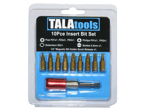 TAL Screwdriver Bit Set, 10 Piece