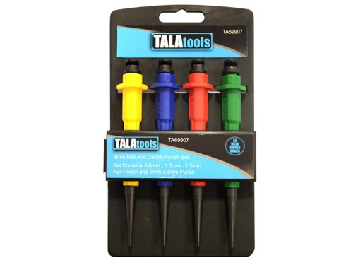 TAL Nail & Centre Punch Set, 4 Piece