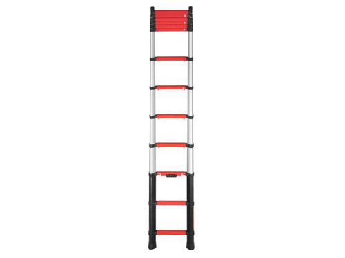 The Telesteps Rescue Line Telescopic Ladder is the first telescopic ladder in the world where 3 people can use the ladder at the same time. It is the 2nd generation with the revolutionary triangular tube design, which makes the ladder stronger and more torsional rigid than ever before.Because of its compact nature, it’s especially useful in narrow spaces, staircases, in elevator rooms, etc. It also fits in any vehicle, being accessible whenever you need it. To save time while extending the ladder in pressured situations, Rescue Line has built-in height indicators, letting you choose the right height for every specific situation.The Rescue Line is certified according to the European standard EN 1147, specifically created for fire and rescue workers. This standard is known as one of the strictest certifications to obtain for a telescopic ladder, means amongst other advantages, it can handle loads up to 500kg or 3 people at the same time.This Telesteps Rescue Line Firefighters Telescopic Ladder has the following specifications:No. of Treads: 13.Tread Width: 50mm.Working Height: 5.0m.Extended Length: 4.1m.Closed Length: 1.17m.Width: 0.47m.Weight: 19.2kg.