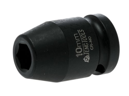 TEN Impact Socket Hexagon 6-Point 1/2in Drive 10mm