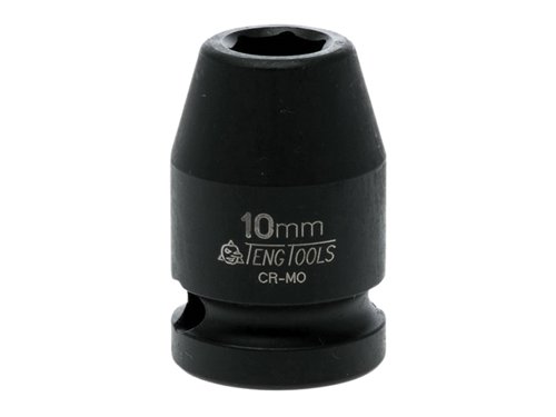 TEN Impact Socket Hexagon 6-Point 1/2in Drive 10mm