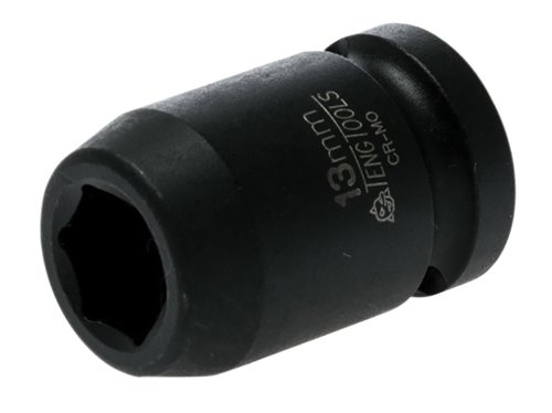 TEN Impact Socket Hexagon 6-Point 1/2in Drive 13mm