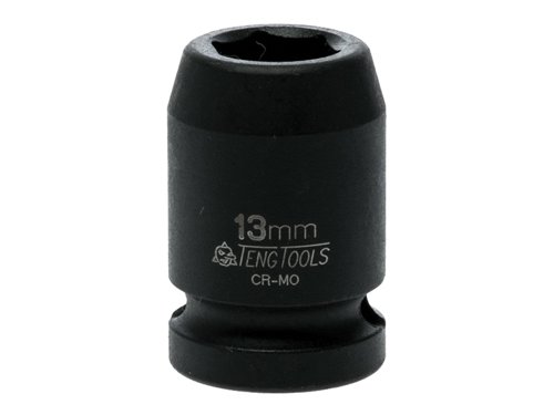 TEN Impact Socket Hexagon 6-Point 1/2in Drive 13mm