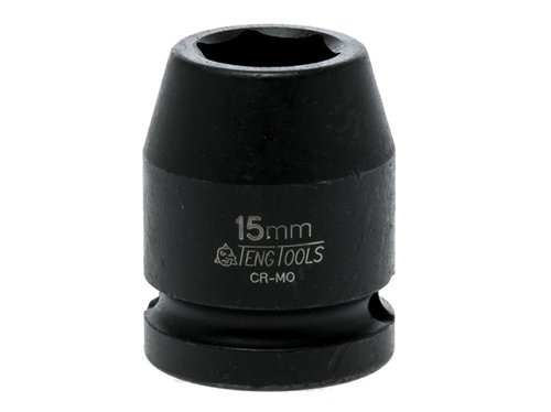 TEN Impact Socket Hexagon 6-Point 1/2in Drive 15mm