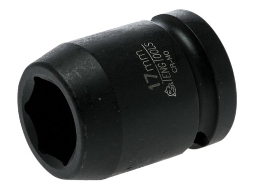 TEN Impact Socket Hexagon 6-Point 1/2in Drive 17mm