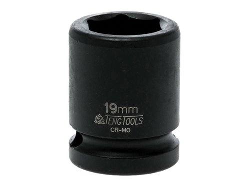 TEN Impact Socket Hexagon 6-Point 1/2in Drive 19mm