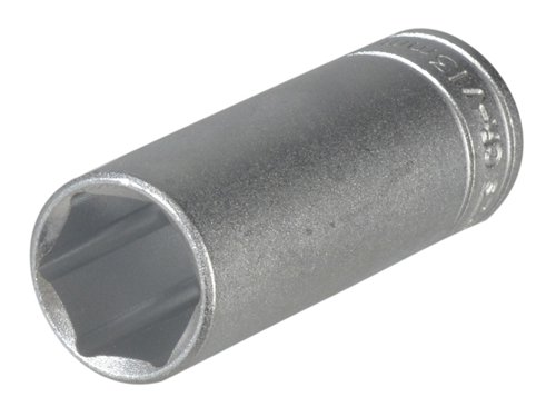 TEN Hexagon Socket Deep 6 Point Regular 1/4in Drive 13mm