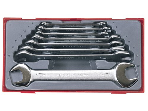 TEN TT6208 Metric Open End Spanner Set, 8 Piece