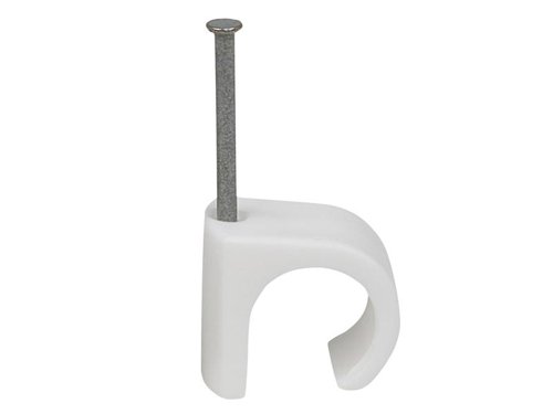 TIL Cable Clip Round 14-20 White 2.0 x 35mm Box 100