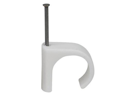 TIL Cable Clip Round 22-26 White 2.0 x 45mm Box 50