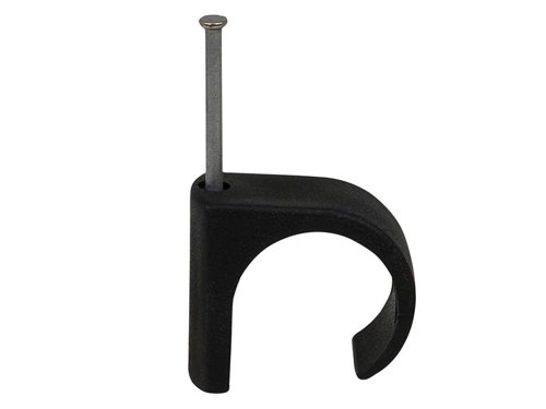 TIL Cable Clip Round 22-26 Black 2.0 x 45mm Box 100