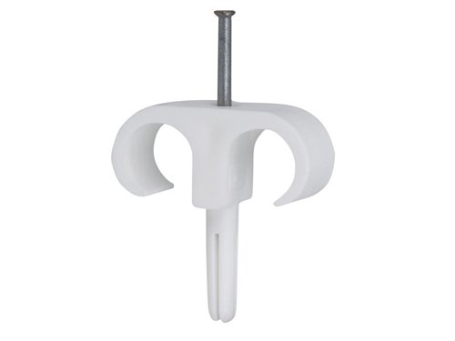 TIL Double Plug Clip 14-18 White 2.5 x 40mm Box 60