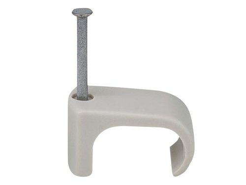 TIL Cable Clip Flat 9x18 Grey 2.0 x 30mm Box 100