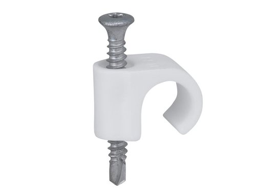 TIL Drill Clip Round 14-18 White TX20 Box 100