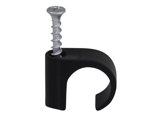 TIL Screw Clip Round 22-26 Black PH2 x 45mm Box 50