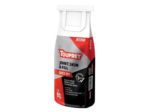 Toupret Quick Dry Joint Skim & Fill 5kg