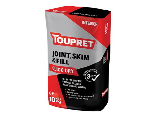Toupret Quick Dry Joint Skim & Fill 10kg