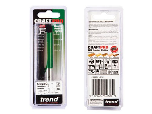 TRE C023C x 1/2 TCT Two Flute Cutter 14.0 x 50.0mm