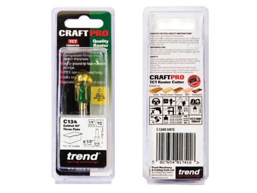 TRE C134 x 1/4 TCT Three Flute Cutter 12.7 x 12.7mm