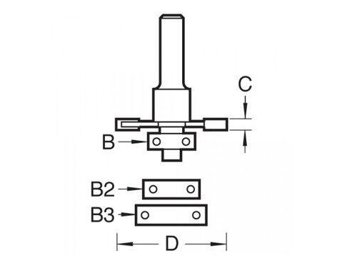 TREC15214TC Trend C152 x 1/4 TCT Bearing Guided Biscuit Jointer 4.0 x 37.2mm