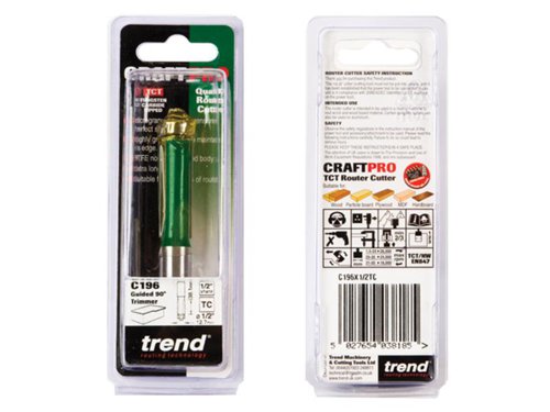 TRE C196X1/2TC Bearing Guided Trimmer 12.7 x 38mm
