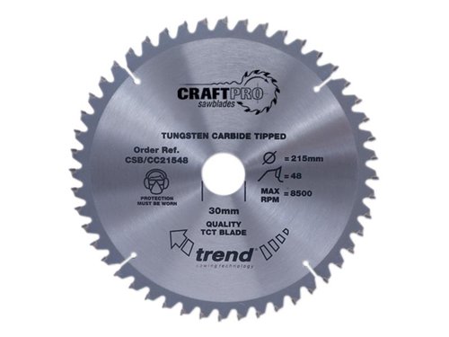 TRE CSB/CC21048 CraftPro Mitre Saw Blade 210 x 30mm x 48T