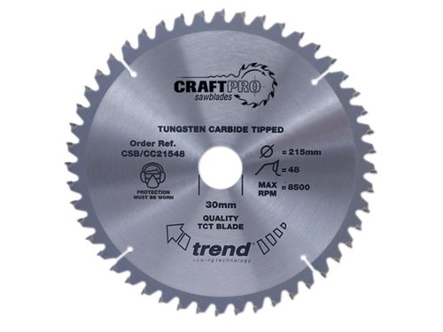 TRE CSB/CC21548 CraftPro Mitre Saw Blade 215 x 30mm x 48T