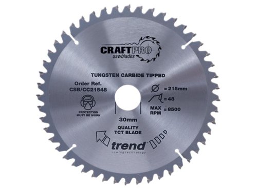 TRE CSB/CC21560 CraftPro Mitre Saw Blade 215 x 30mm x 60T