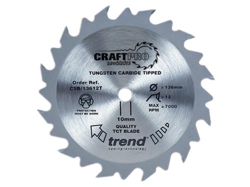 TRE CraftPro Saw Blade 150 x 10mm x 24T, Thin