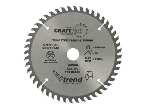 TRE CraftPro Circular Saw Blade 160mm x 48T x 20mm