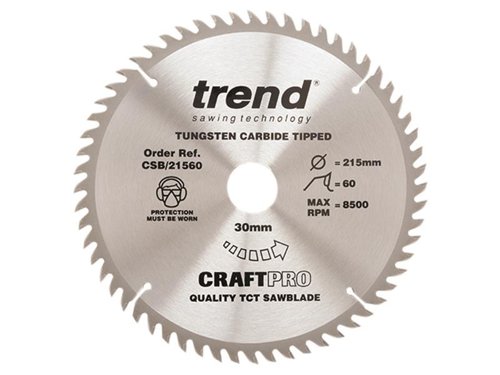 TRE CSB/21560 CraftPro Saw Blade 215 x 30mm x 60T