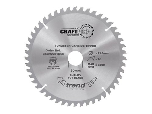 TRE CSB/CC25024T CraftPro Mitre Saw Blade 250 x 30mm x 24T