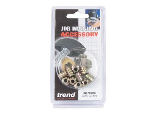 TRE INS/W6/10 Threaded Inserts M6 (Pack 10)