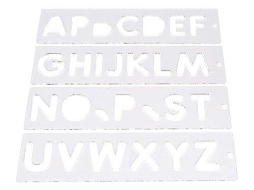 TRE TEMP/LUC/57 Template Set Letters 57mm Uppercase