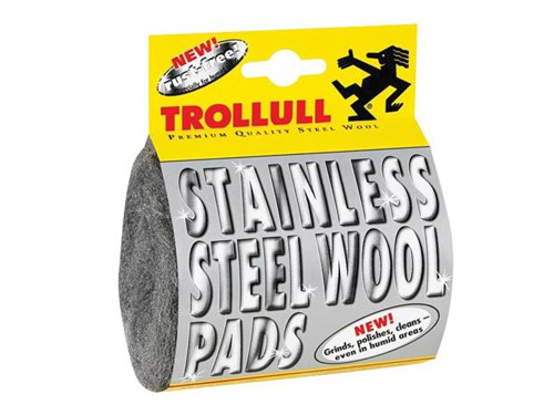 TRO725702 Trollull Stainless Steel Wool Pads (Pack 2)