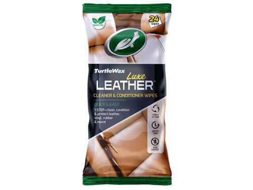 TWX Luxe Leather Cleaner & Conditioner Wipes (Pack of 24)