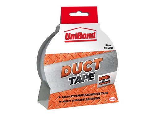 UNI1405197 UniBond DIY Duct Tape Silver 50mm x 50m