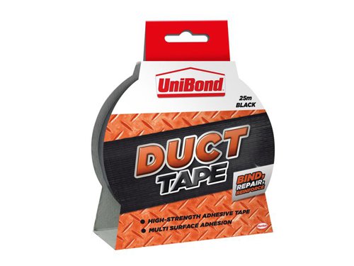 UNI1517009 UniBond DIY Duct Tape Black 50mm x 25m