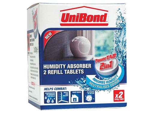 UniBond Small Moisture Absorber Neutral Power Tab Refill (Pack 2)
