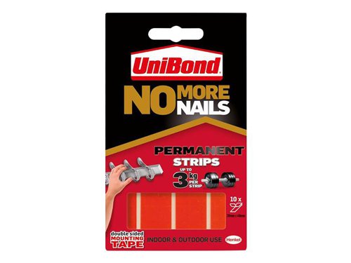 UNI No More Nails Permanent Pads 19mm x 40mm (Pack of 10)