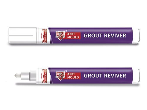 UNI998703 UniBond White Grout Reviver Pen 7ml