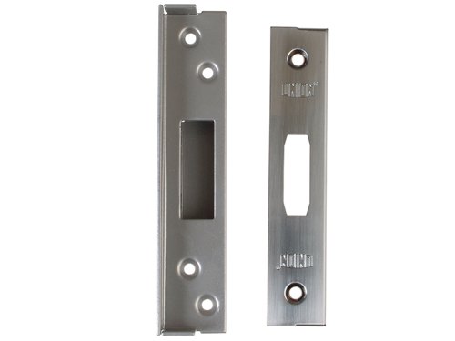 2100R Rebate sets used to convert a 2100 Union StrongBOLT mortice lock into a full rebated lock.To suit: minimum door thickness 44mm.Size: 13mm (1/2 in)Finish: Satin ChromeBoxed