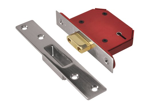 UNNY2105SS25 UNION StrongBOLT 2105S Stainless Steel 5 Lever Mortice Deadlock Visi 68mm 2.5in