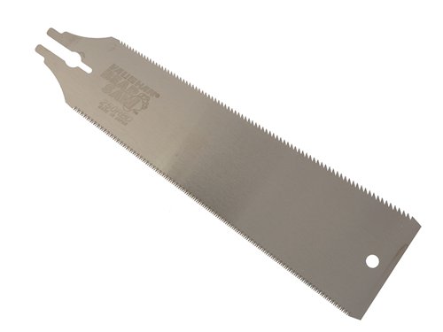 Replacement blade for the Vaughan BS250D Bear Saw.Made from spring steel and plated for rust resistance. With specially ground triple edged teeth, which are impulse hardened.Blade length: 250mm (10 inch).