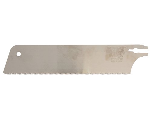 Replacement blade for the Vaughan BS265M Bear Saw.Made from spring steel and plated for rust resistance. With specially ground triple edged teeth, which are impulse hardened.Blade length: 265mm (10.1/2 inch).Blade toothing: Medium / Fine.