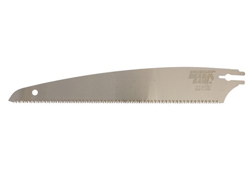 Replacement blade for the Vaughan BS333C Bear Saw.Made from spring steel and plated for rust resistance. With specially ground triple edged teeth, which are impulse hardened.Blade length: 333mm (13 inch).Blade toothing: Coarse/ Medium.