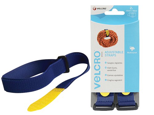 VELCRO® Brand VELCRO® Brand Adjustable Straps(2) 25mm x 92cm Blue