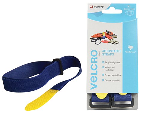 VELCRO® Brand VELCRO® Brand Adjustable Straps (2) 25mm x 46cm Blue
